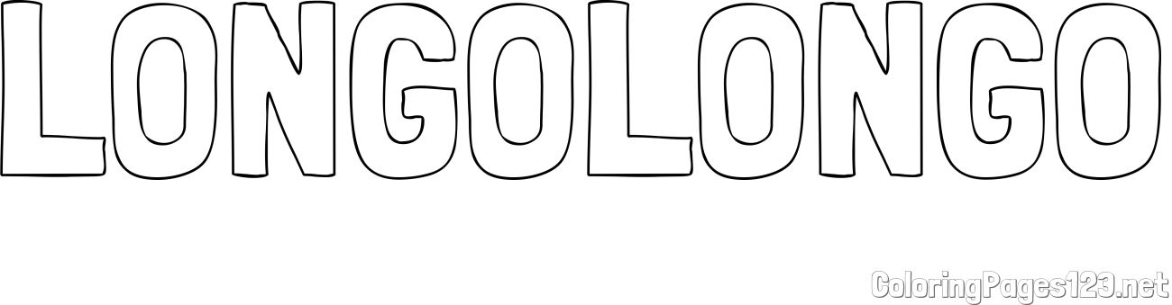 LONGOLONGO Coloring Page