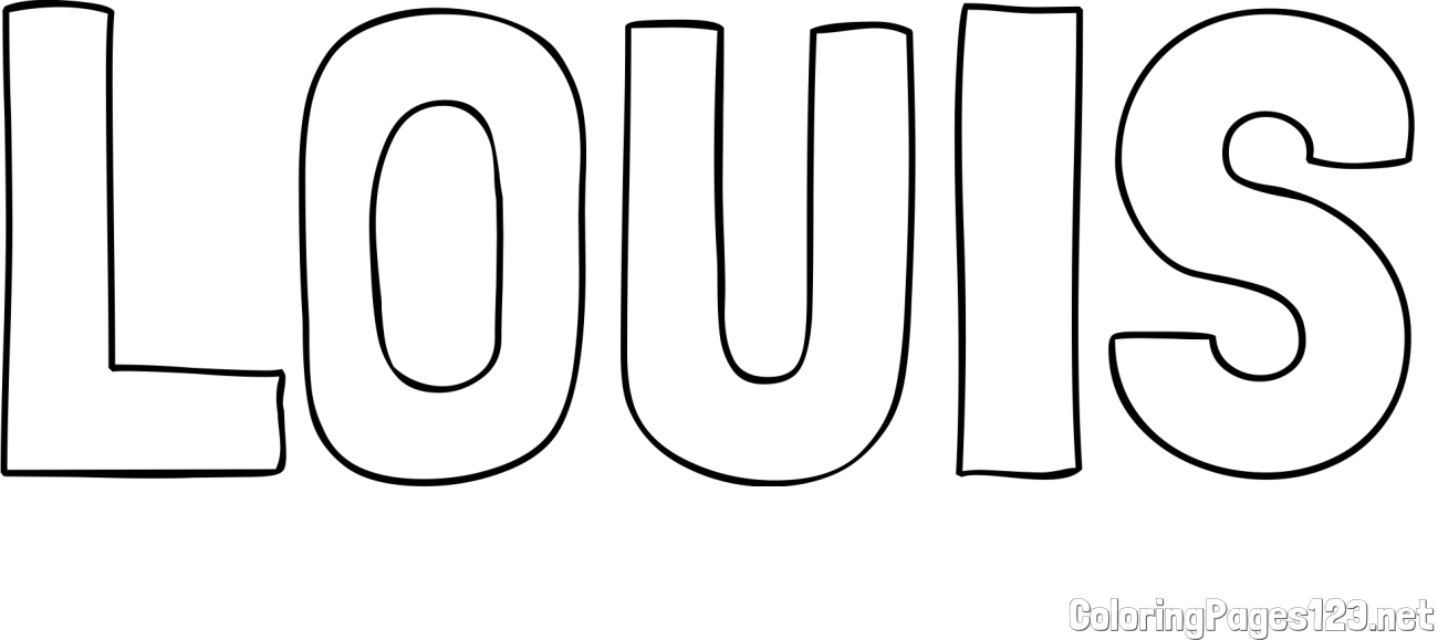 LOUIS Coloring Page