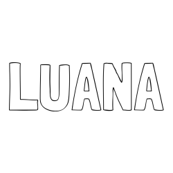 Online Created Coloring Page - LUANA Coloring Page
