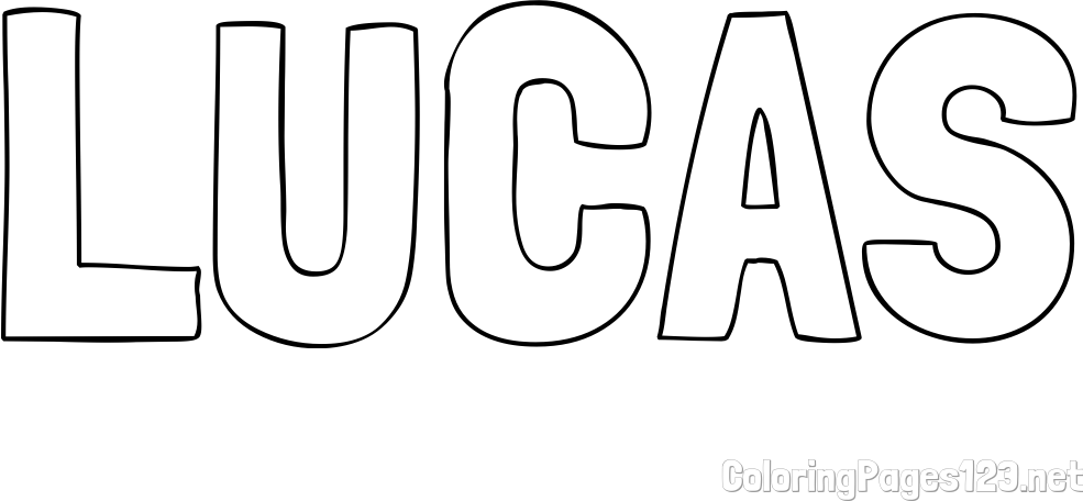 LUCAS Coloring Page
