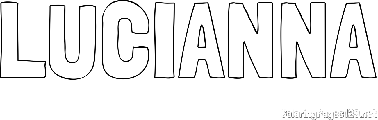 LUCIANNA Coloring Page