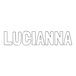 Online Created Coloring Page - LUCIANNA Coloring Page
