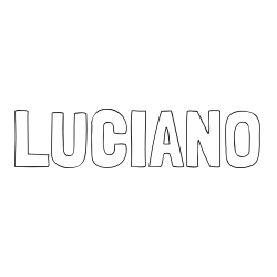 Online Created Coloring Page - LUCIANO Coloring Page
