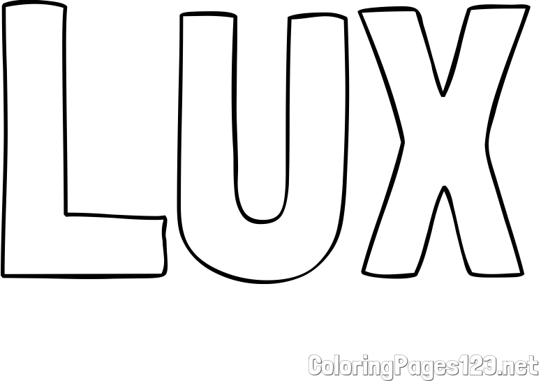 LUX Coloring Page