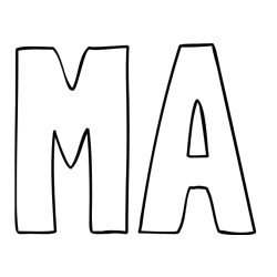 Online Created Coloring Page - MA Coloring Page