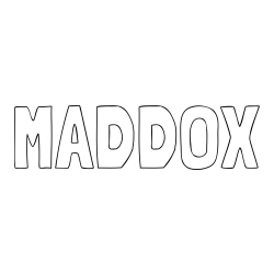 Online Created Coloring Page - MADDOX Coloring Page
