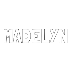 Online Created Coloring Page - MADELYN Coloring Page