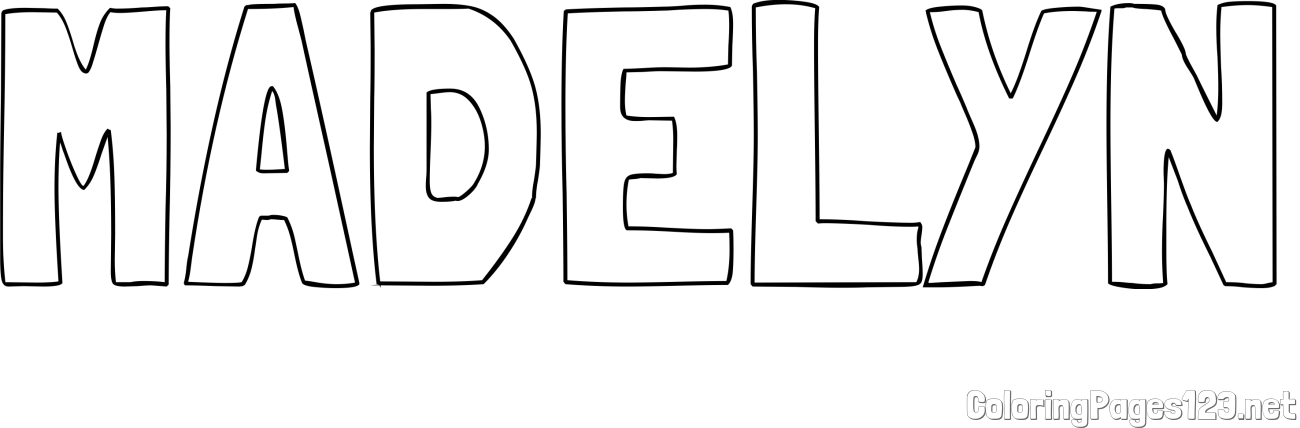 MADELYN Coloring Page