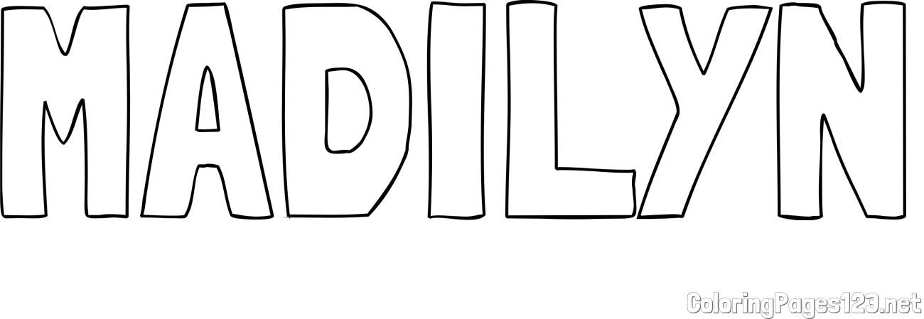 MADILYN Coloring Page