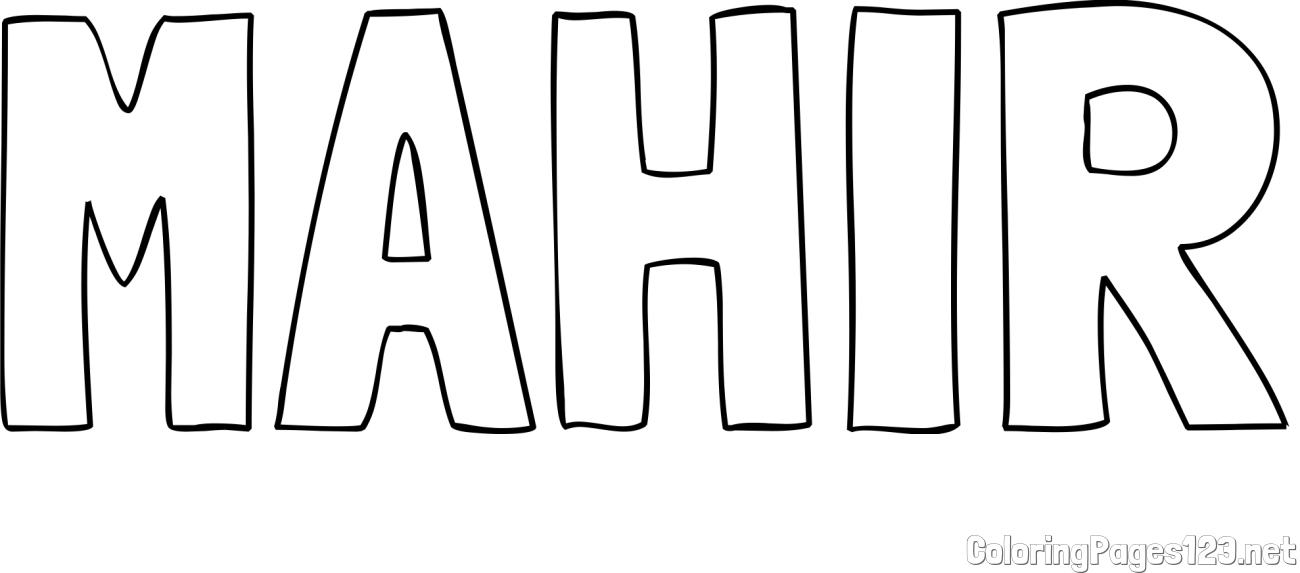 MAHIR Coloring Page