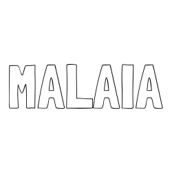 Online Created Coloring Page - MALAIA Coloring Page