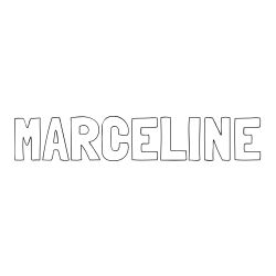 Online Created Coloring Page - MARCELINE Coloring Page