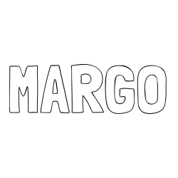 Online Created Coloring Page - MARGO Coloring Page