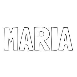 Online Created Coloring Page - MARIA Coloring Page