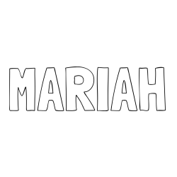 Online Created Coloring Page - MARIAH Coloring Page