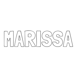 Online Created Coloring Page - MARISSA Coloring Page