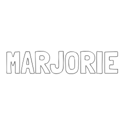 Online Created Coloring Page - MARJORIE Coloring Page