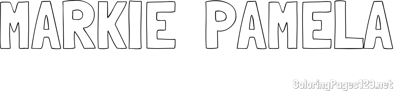 MARKIE  PAMELA Coloring Page