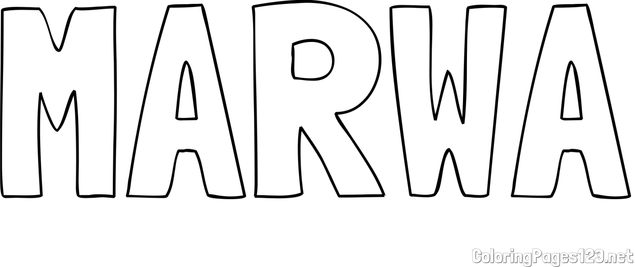 MARWA Coloring Page
