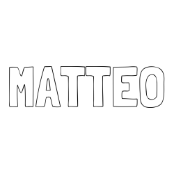 MATTEO Coloring Page
