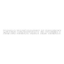 MAYAS HANDPRINT ALPHABET Coloring Page