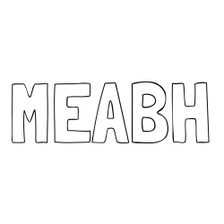 Online Created Coloring Page - MEABH Coloring Page