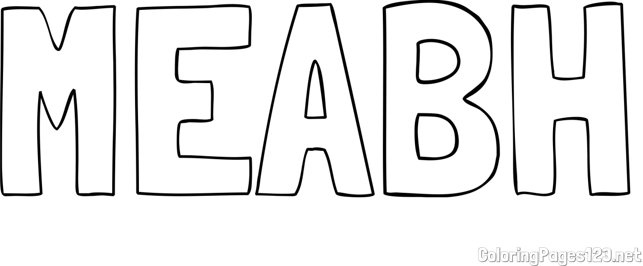 MEABH Coloring Page