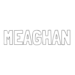 Online Created Coloring Page - MEAGHAN Coloring Page