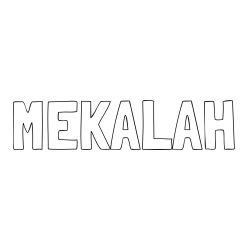 Online Created Coloring Page - MEKALAH Coloring Page