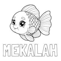 Online Created Coloring Page - MEKALAH Coloring Page and Coloring Page of a Tropical Fish