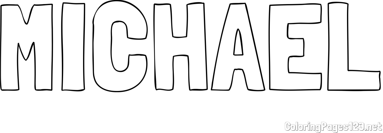 MICHAEL Coloring Page