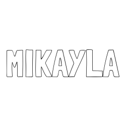 Online Created Coloring Page - MIKAYLA Coloring Page