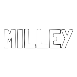 Online Created Coloring Page - MILLEY Coloring Page