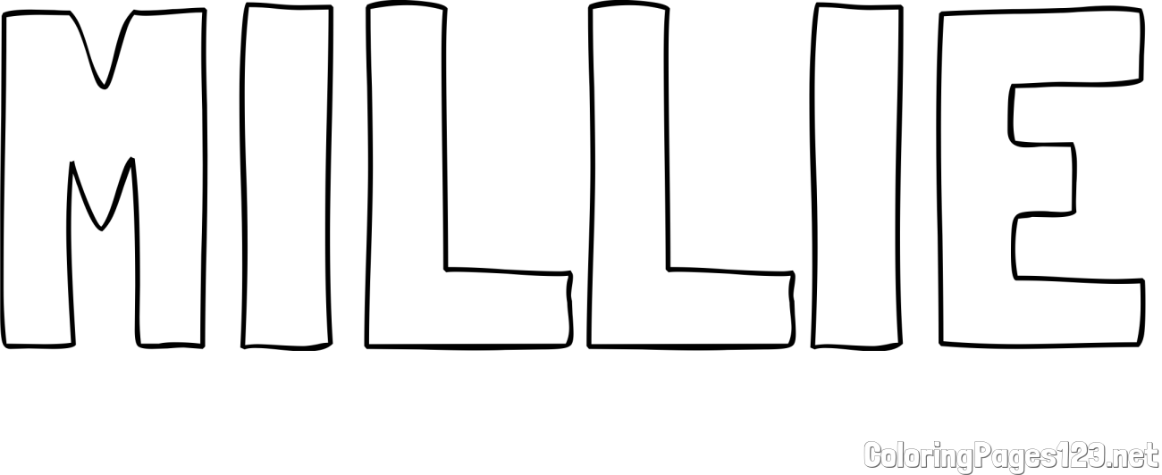 MILLIE Coloring Page