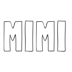 Online Created Coloring Page - MIMI Coloring Page