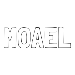 Online Created Coloring Page - MOAEL Coloring Page