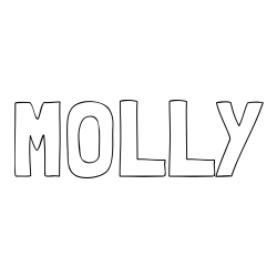 Online Created Coloring Page - MOLLY Coloring Page