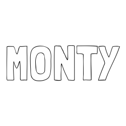 MONTY Coloring Page