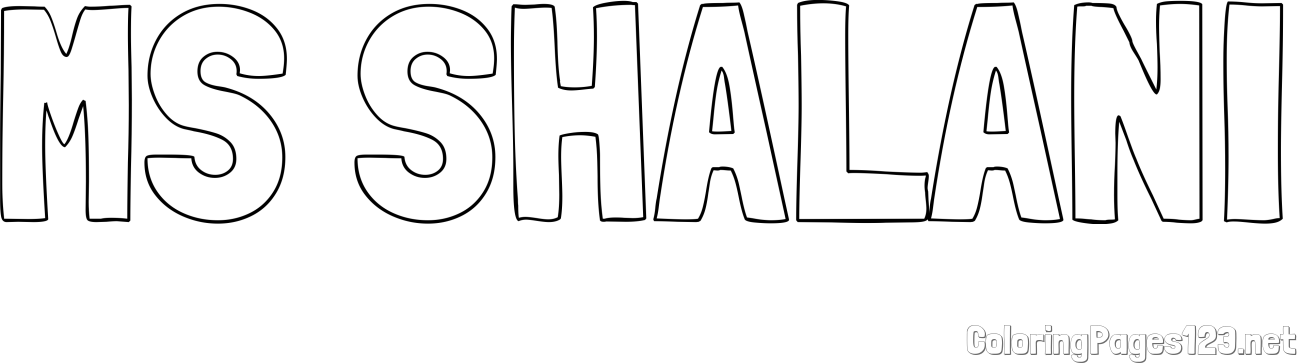MS SHALANI Coloring Page