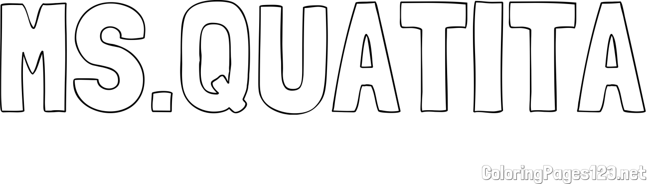 MS.QUATITA Coloring Page