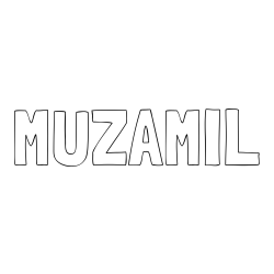 Online Created Coloring Page - MUZAMIL Coloring Page