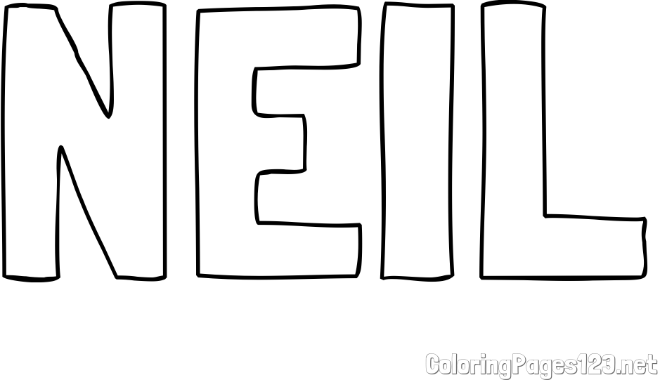 NEIL Coloring Page
