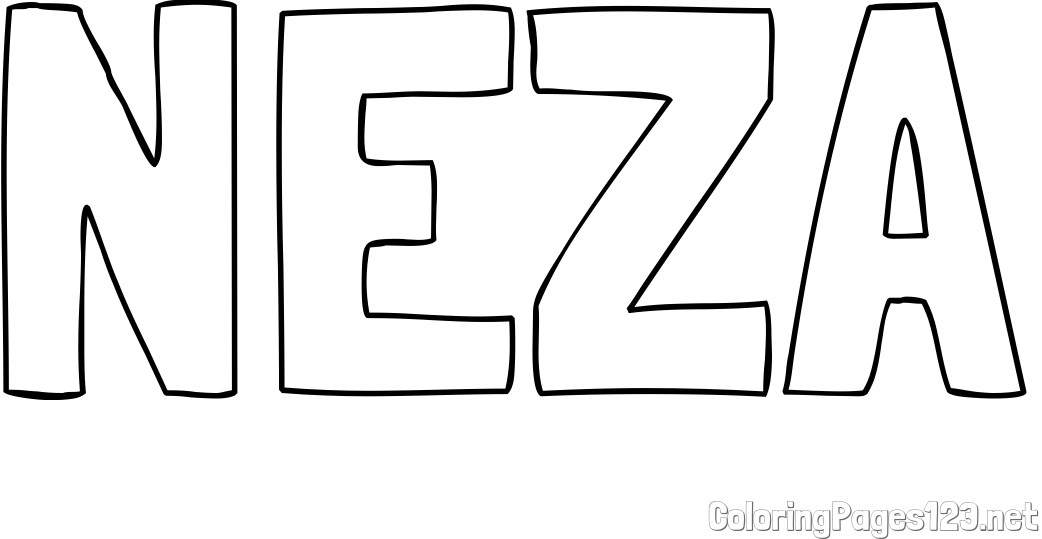 NEŽA Coloring Page