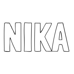 Online Created Coloring Page - NIKA Coloring Page