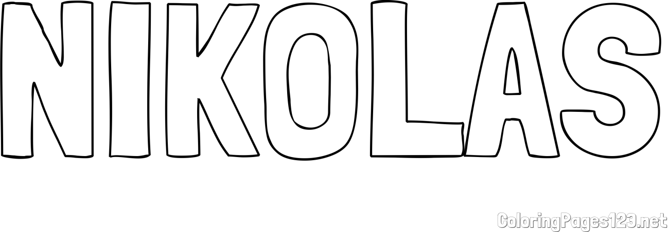 NIKOLAS Coloring Page