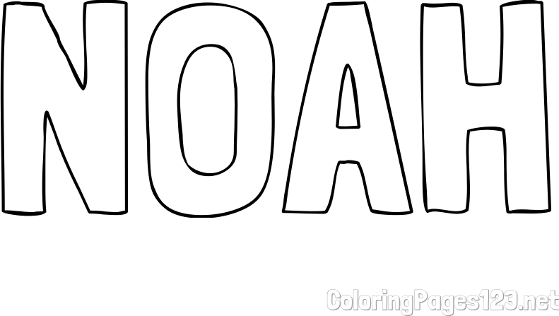 NOAH Coloring Page