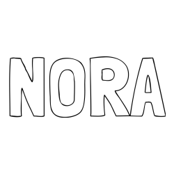 NORA Coloring Page