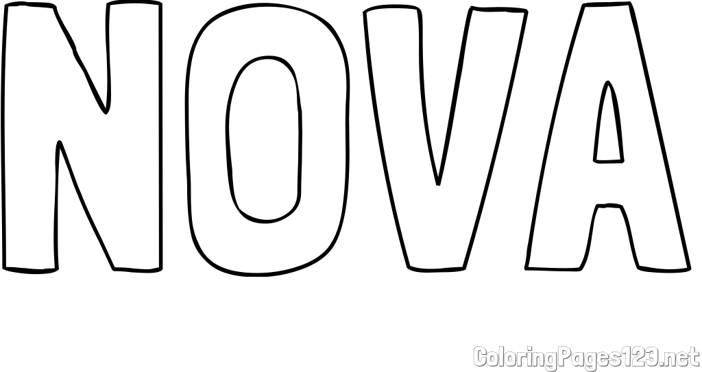NOVA Coloring Page