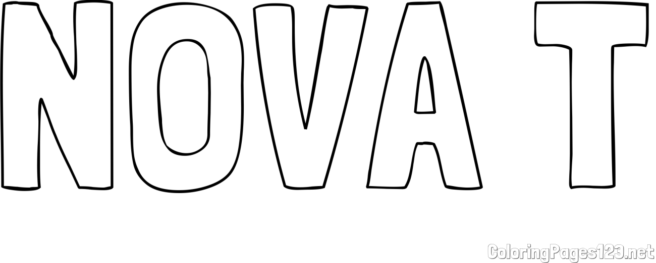 NOVA T Coloring Page
