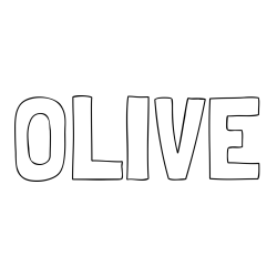Online Created Coloring Page - OLIVE Coloring Page